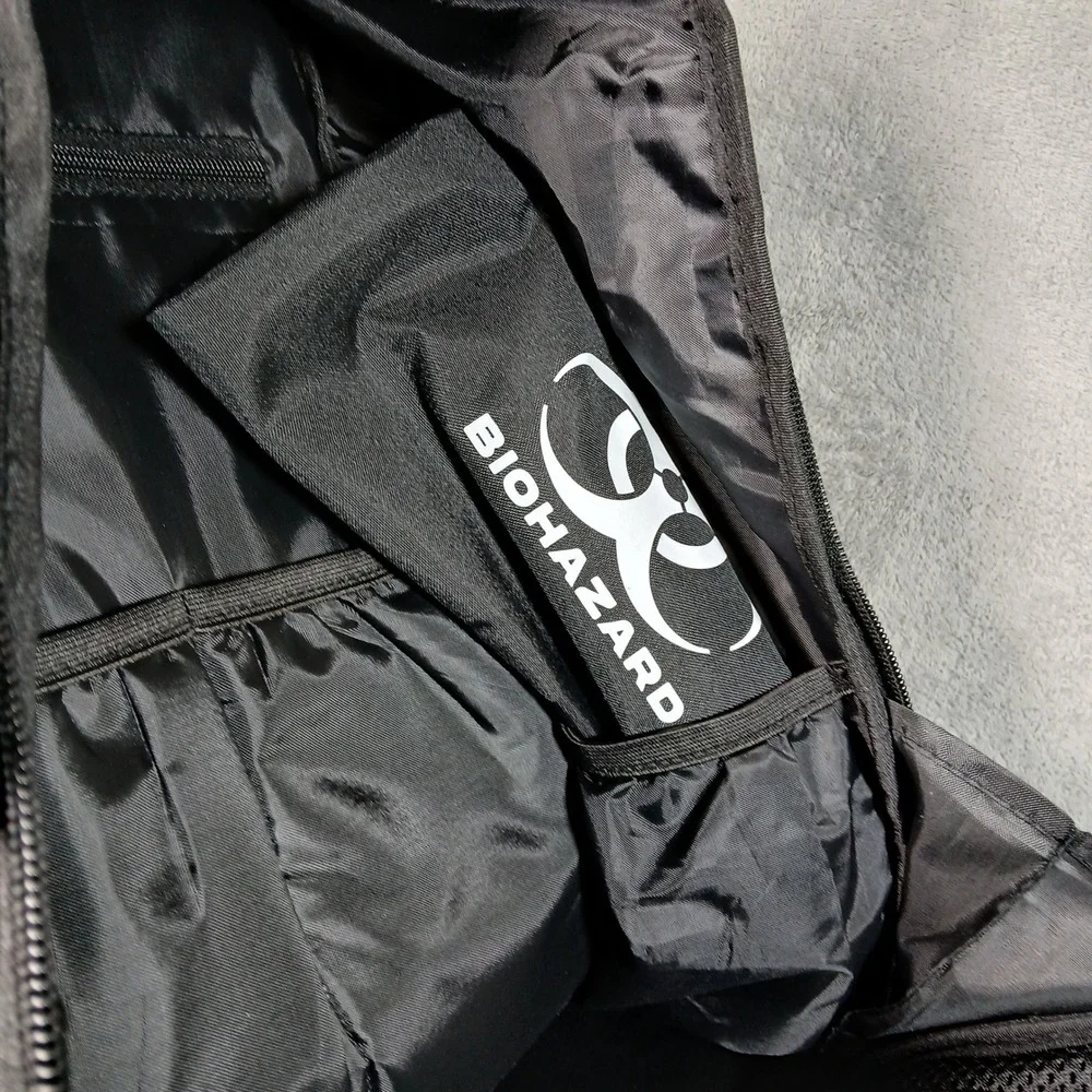 Dude Dad Tactical Diaper Bag Backpack Mens Black Canvas Utility Travel